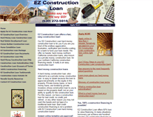 Tablet Screenshot of ezconstructionloan.com